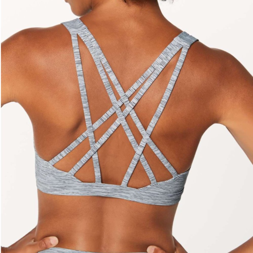 Lululemon Free to be Serene sports bra , size 10, grey